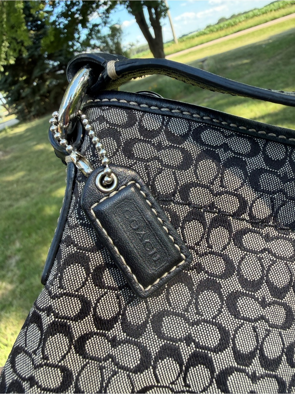 Coach Y2K Soho Swingpack Crossbody in Signature Jacquard w/ Matching Coin Purse - Picture 4 of 8